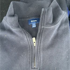 Faconnable 1/4 dark blue men’s sweater